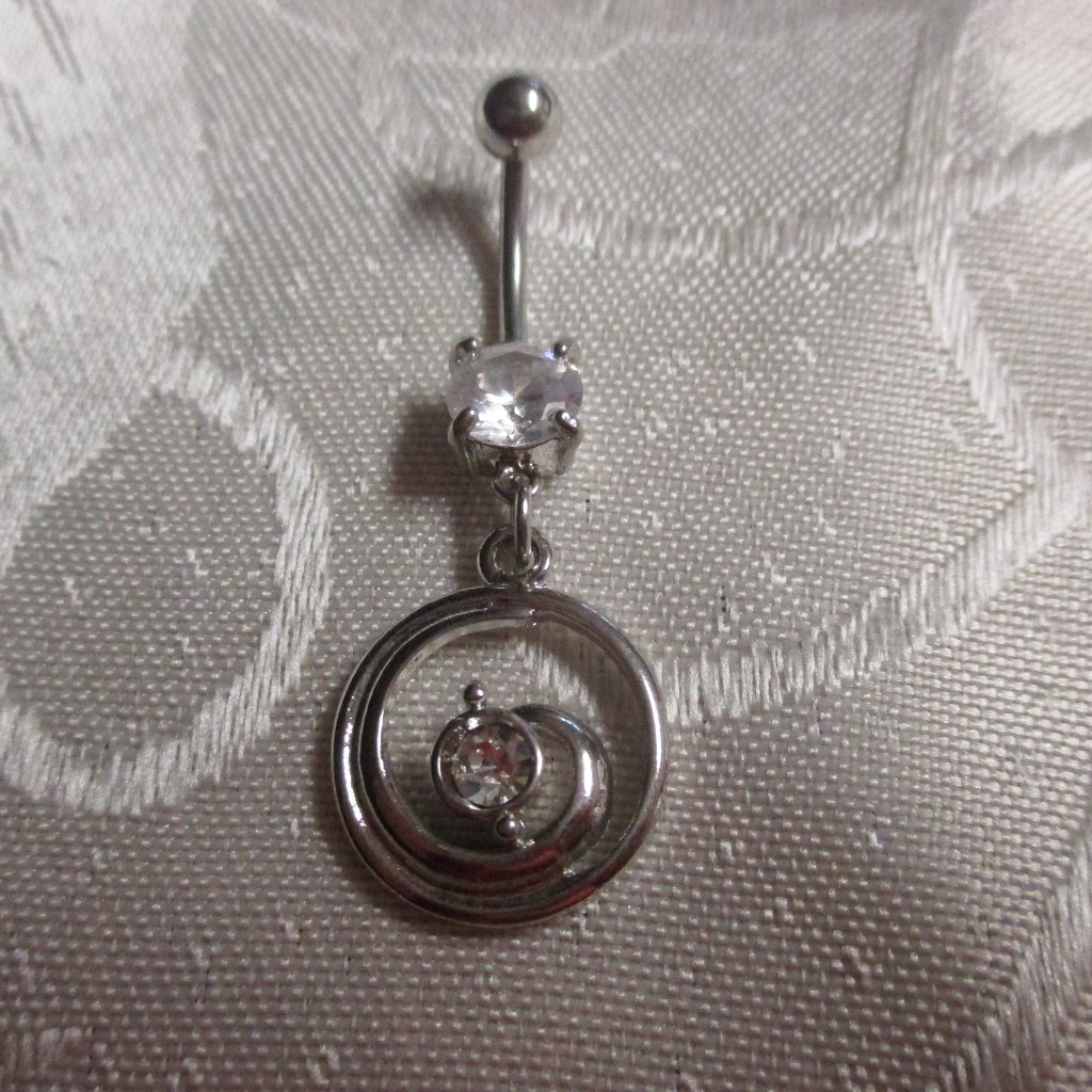 Crystal Dangle Belly Ring Crystal Dangle Belly Ring